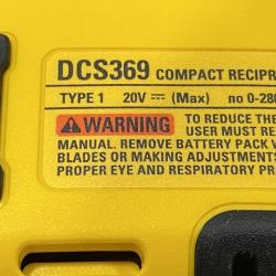 AS-IS DEWALT Atomic 20-Volt Maximum Cordless Brushless Compact Reciprocating Saw Kit