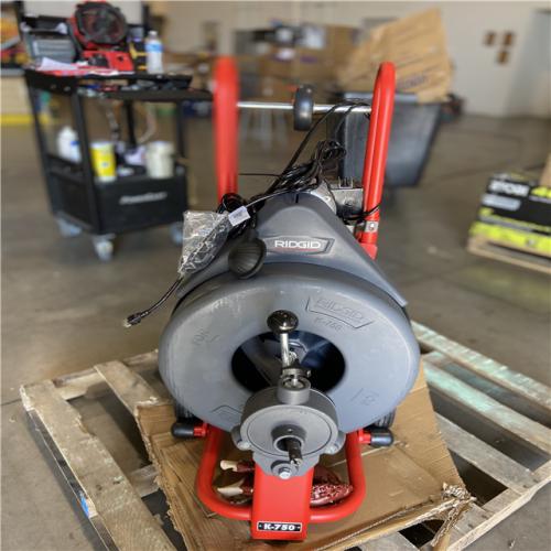DALLAS LOCATION - RIDGID K-750 Drain Cleaning Snake Auger Drum Machine with Autofeed