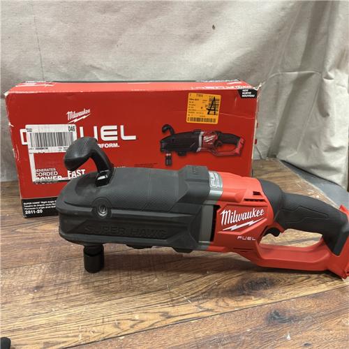 AS-IS Milwaukee M18 FUEL Brushless Cordless SUPER HAWG 7/16 in. Right Angle Drill (Tool-Only)