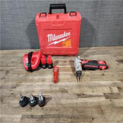 HOUSTON LOCATION - AS-IS Milwaukee M12 12-Volt Lithium-Ion Cordless PEX Expansion Tool Kit with (2) 1.5 Ah Batteries  (3) Expansion Heads and Hard Case