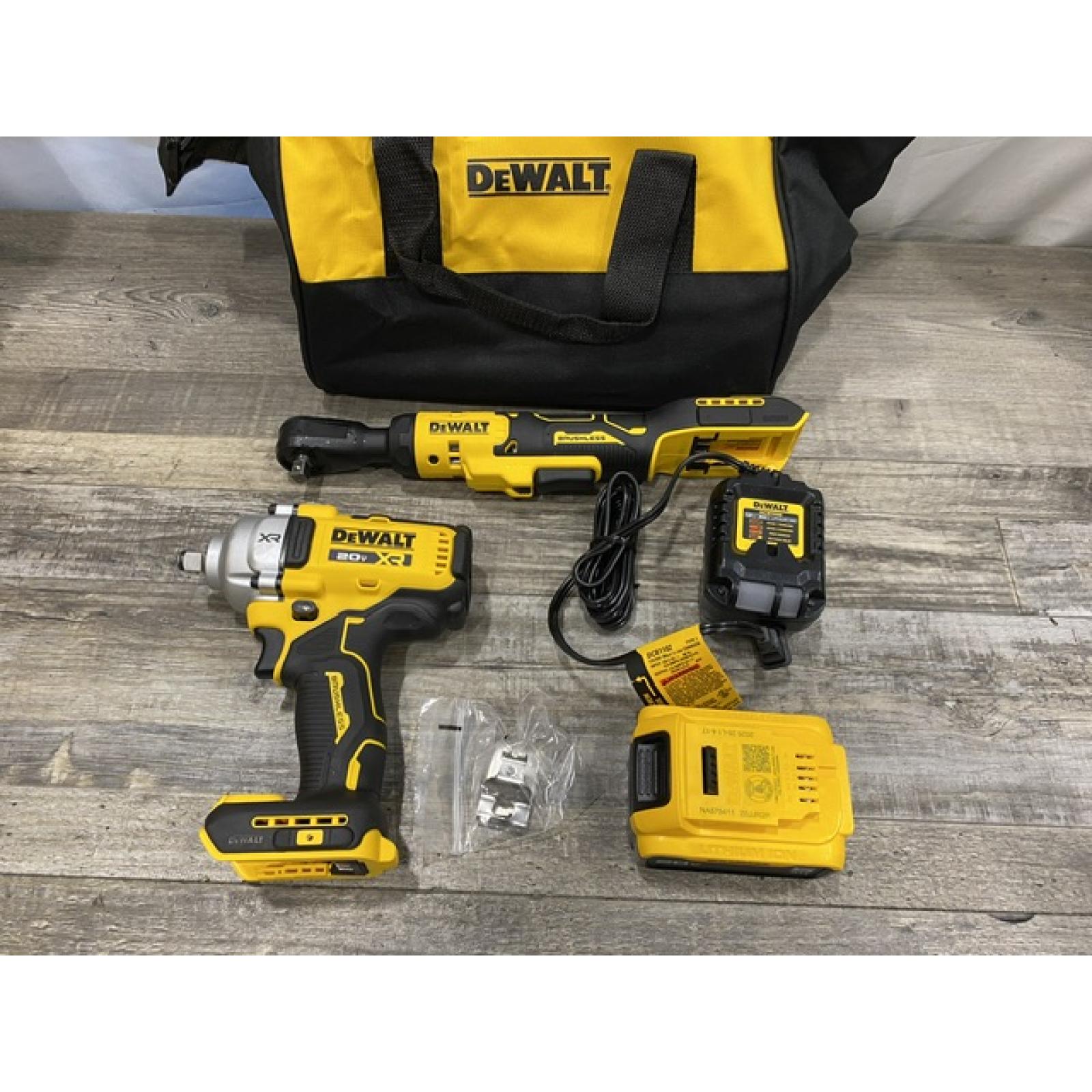 AS-IS DEWALT 20V Lithium-Ion Cordless 2-Tool Combo Kit