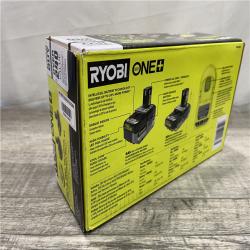 NEW - RYOBI ONE+ 18V Lithium-Ion Starter Battery  and Charger Kit