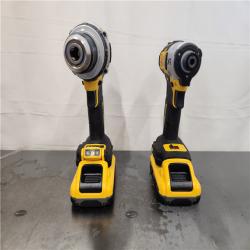 AS-IS- DEWALT 20V MAX XR 2-Tool Combo Kit with POWERPACK