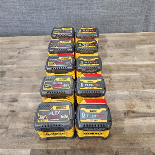 HOUSTON LOCATION - AS-IS DEWALT BATTERY PACK QTY - 10