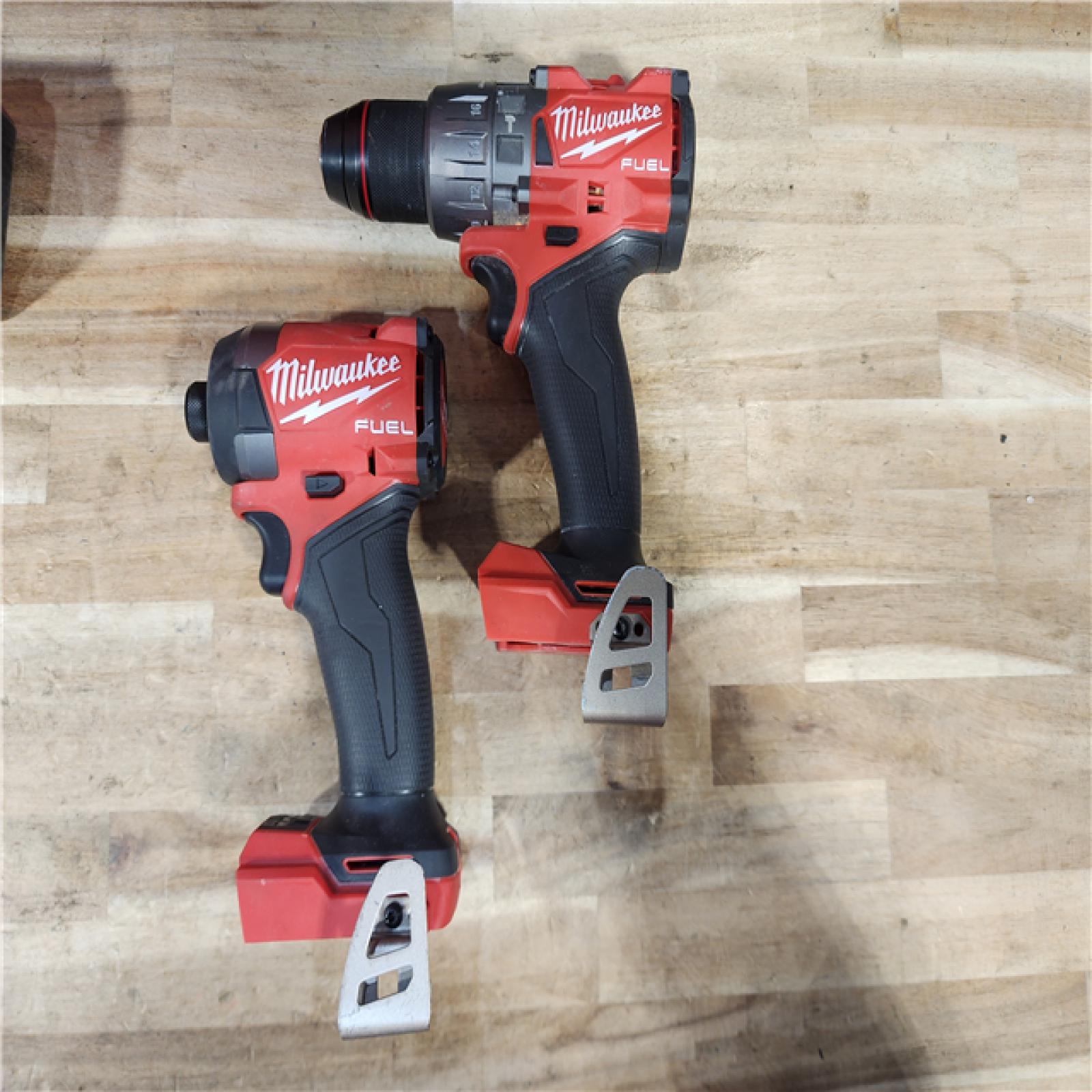 HOUSTON LOCATION - AS-IS Milwaukee FUEL 18V Lithium-Ion Brushless Cordless Hammer Drill and Impact Driver Combo Kit