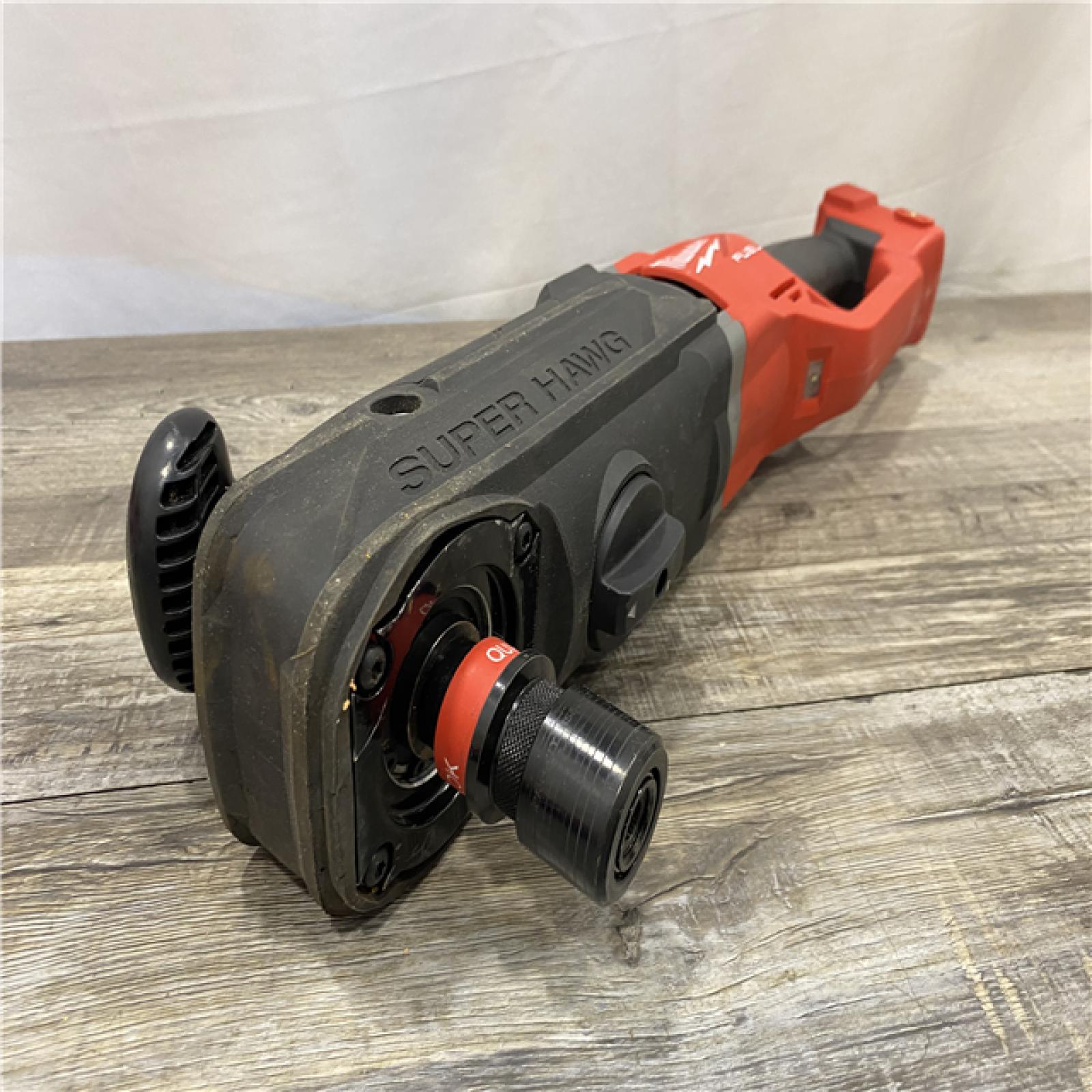 AS-IS Milwaukee FUEL 18V Lithium-Ion Brushless Cordless GEN 2 SUPER HAWG 7/16 in. Right Angle Drill (Tool-Only)