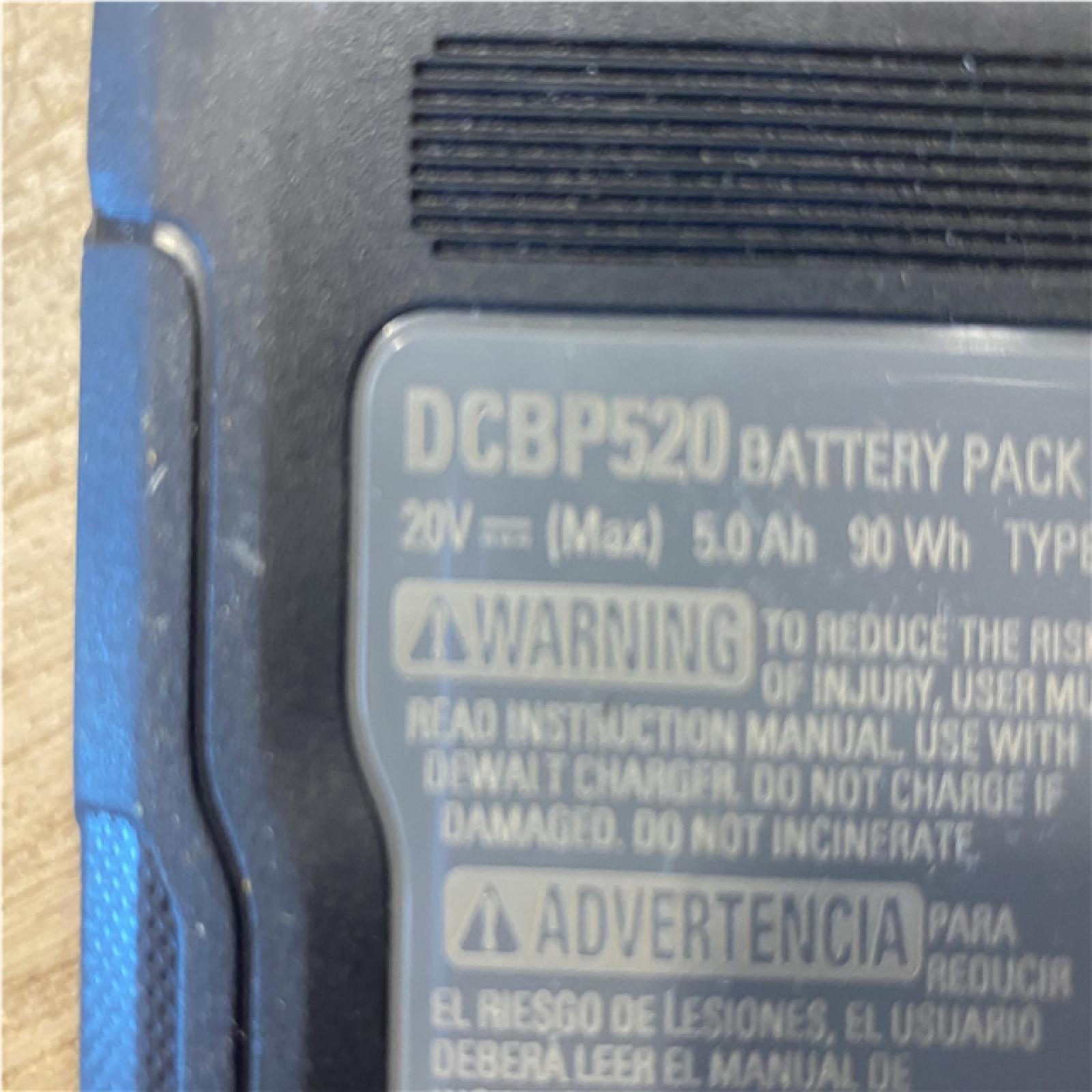 AS-IS DEWALT 20V MAX XR POWERSTACK Lithium-Ion Battery Starter Kit with 5.0Ah and 1.7Ah Batteries and Charger