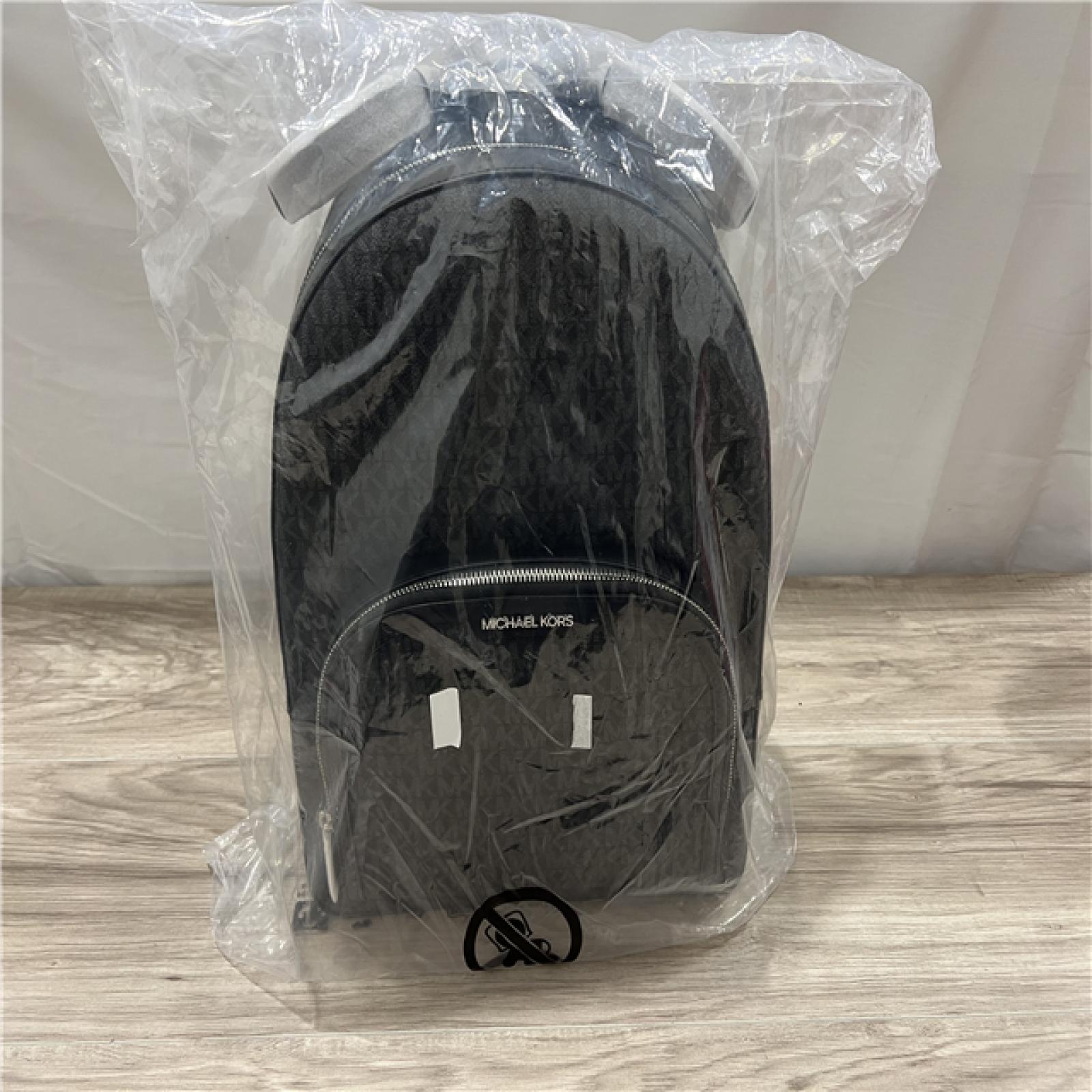 NEW Michael Kors Jaycee Large Logo Backpack - Black