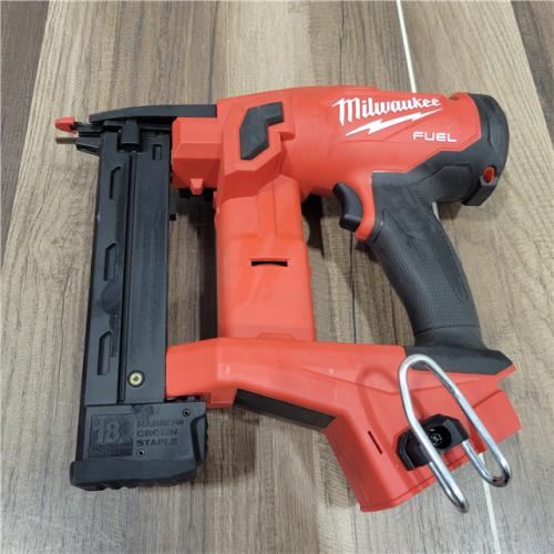 AS-IS Milwaukee  M18 FUEL 18-Volt Lithium-Ion Brushless Cordless 18-Gauge 1/4 in. Narrow Crown Stapler (Tool-Only)