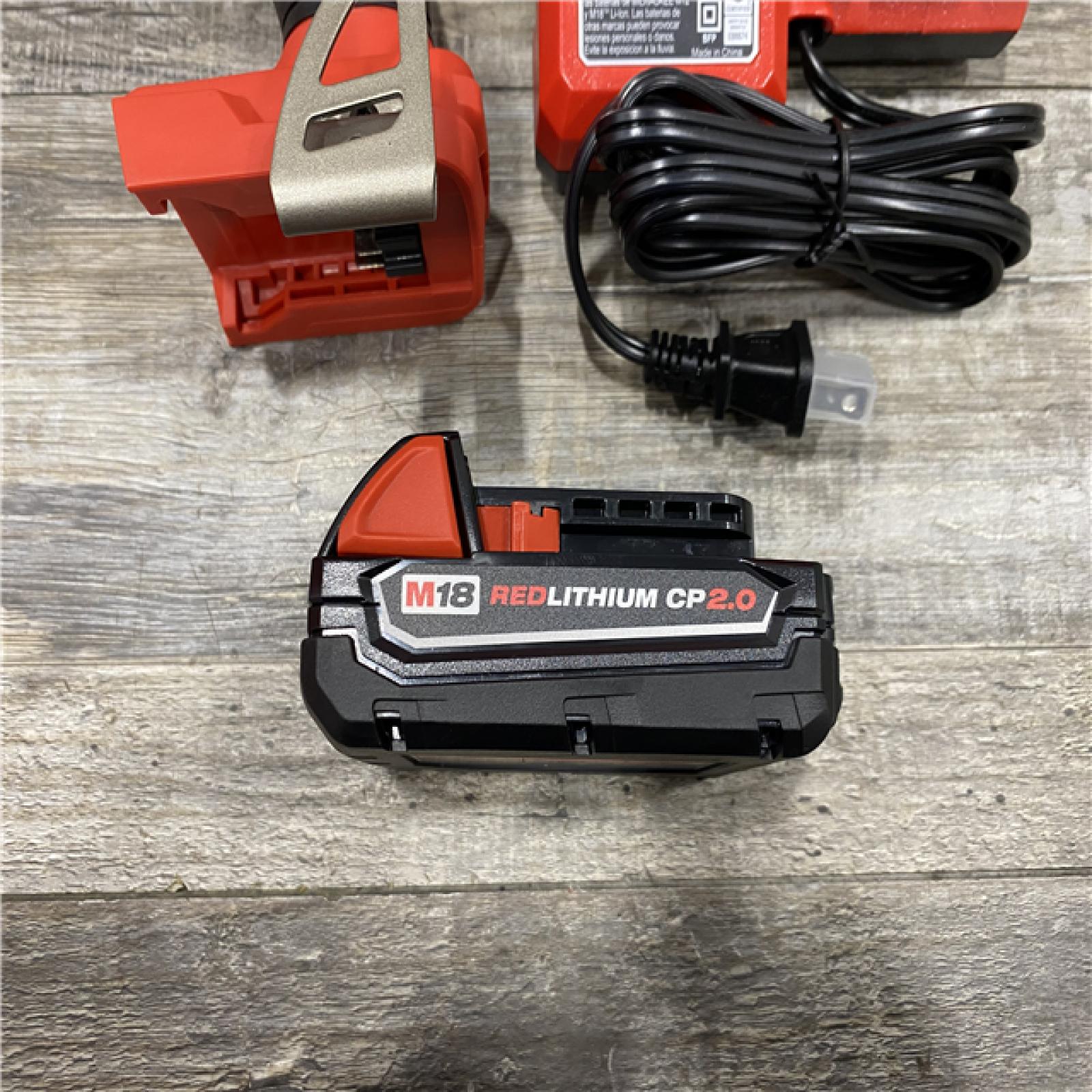 AS-IS Milwaukee 18V Lithium-Ion Brushless Cordless 1/2 in. Compact Drill/Driver Kit