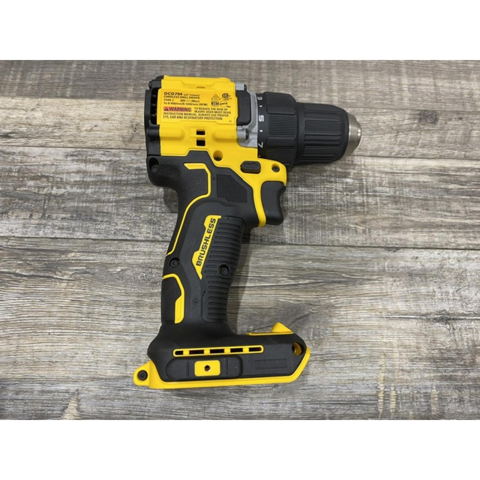 AS-IS DEWALT Atomic 20V Lithium-Ion Cordless Compact 1/2 in. Drill/Driver Kit