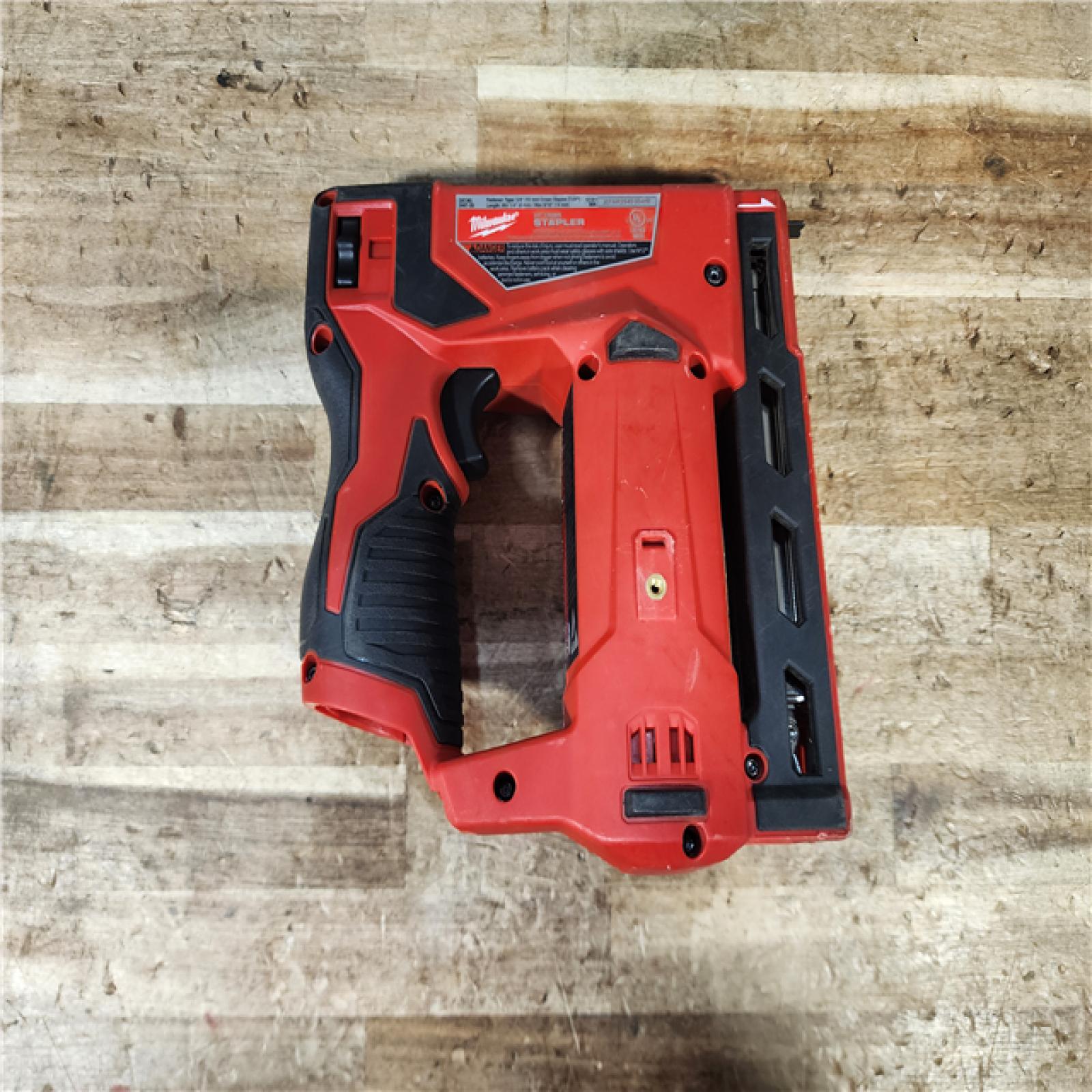 HOUSTON LOCATION - AS - IS Milwaukee 12-Volt Lithium-Ion Cordless 3/8 in. Crown Stapler (Tool-Only)