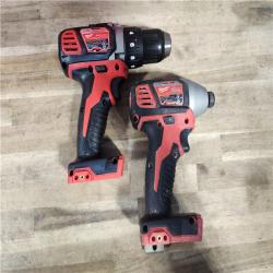 HOUSTON LOCATION - AS-IS Milwaukee 18V Cordless Brushed 2-Tool Drill/Driver and Impact Driver Kit