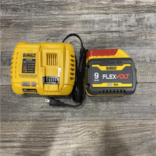 AS-IS DEWALT 20V/60V MAX FLEXVOLT Lithium-Ion 9.0Ah Battery and Charger Starter Kit