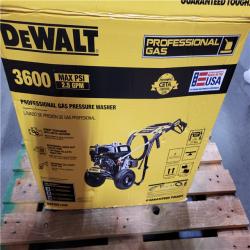 CALIFORNIA AS-IS DEWALT PROFESSIONAL GAS PRESSURE WASHER 3600 MAX PSI