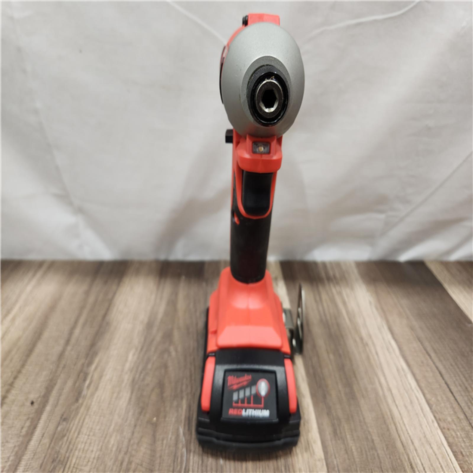 AS-IS- Milwaukee M18 Compact Brushless 1/4  Hex Impact Driver Kit