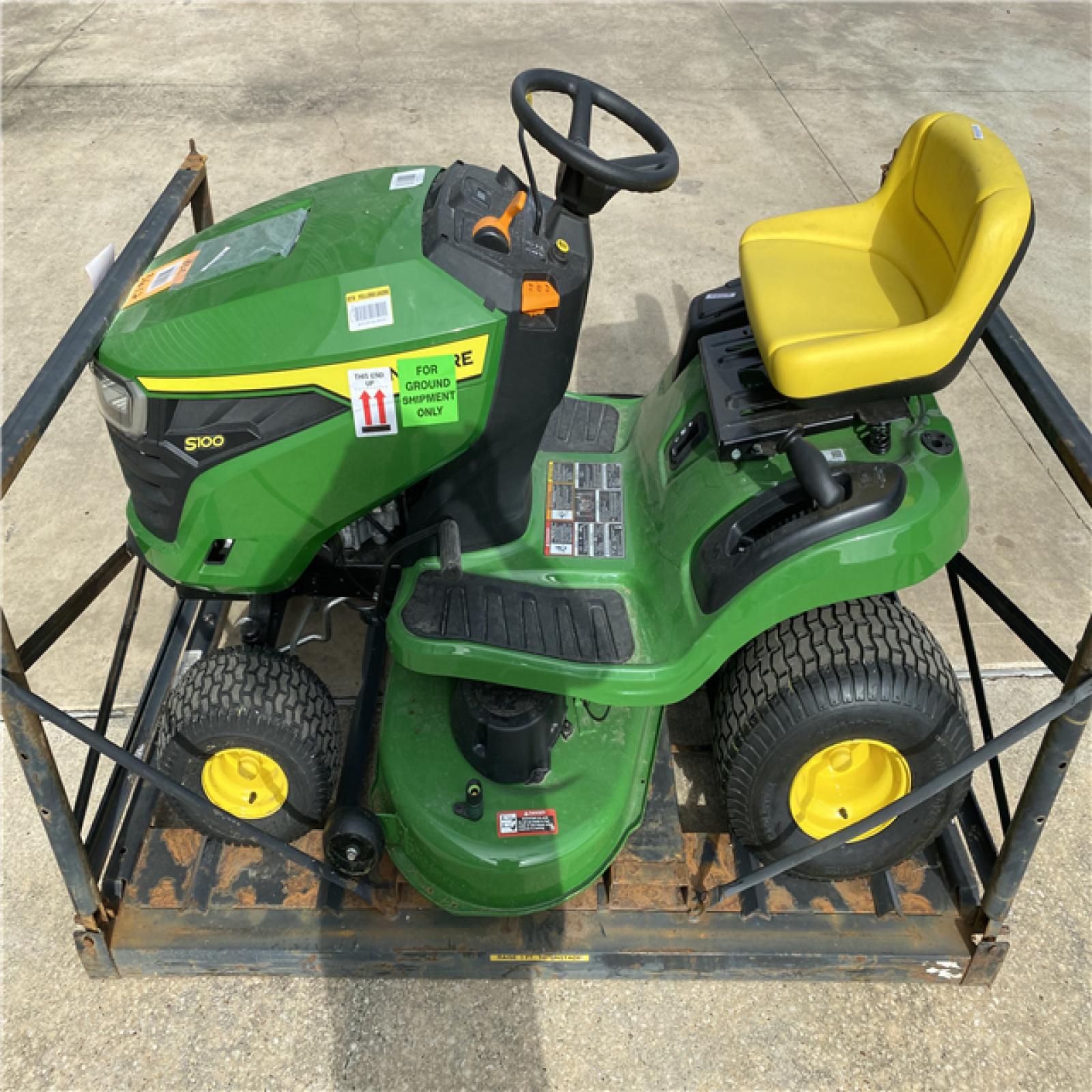 Houston Location AS IS - Outdoor Power Equipment John Deere S100 42 Inch Riding Mower