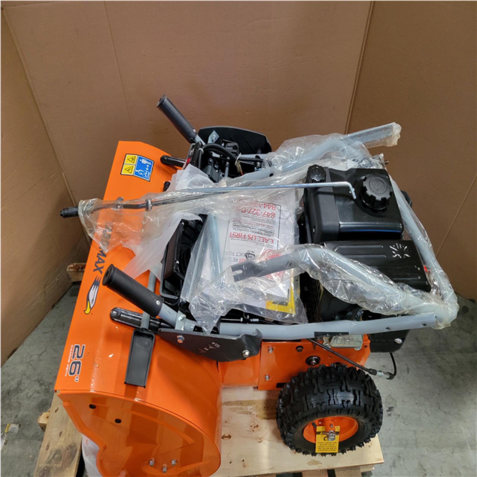 CALIFORNIA AS-IS YARD MAX TWO-STAGE SNOW BLOWER W 212CC MOTOR