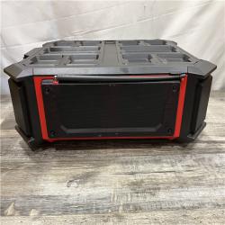 AS-IS Milwaukee  Lithium-Ion Cordless PACKOUT Radio/Speaker with Built-In Charger