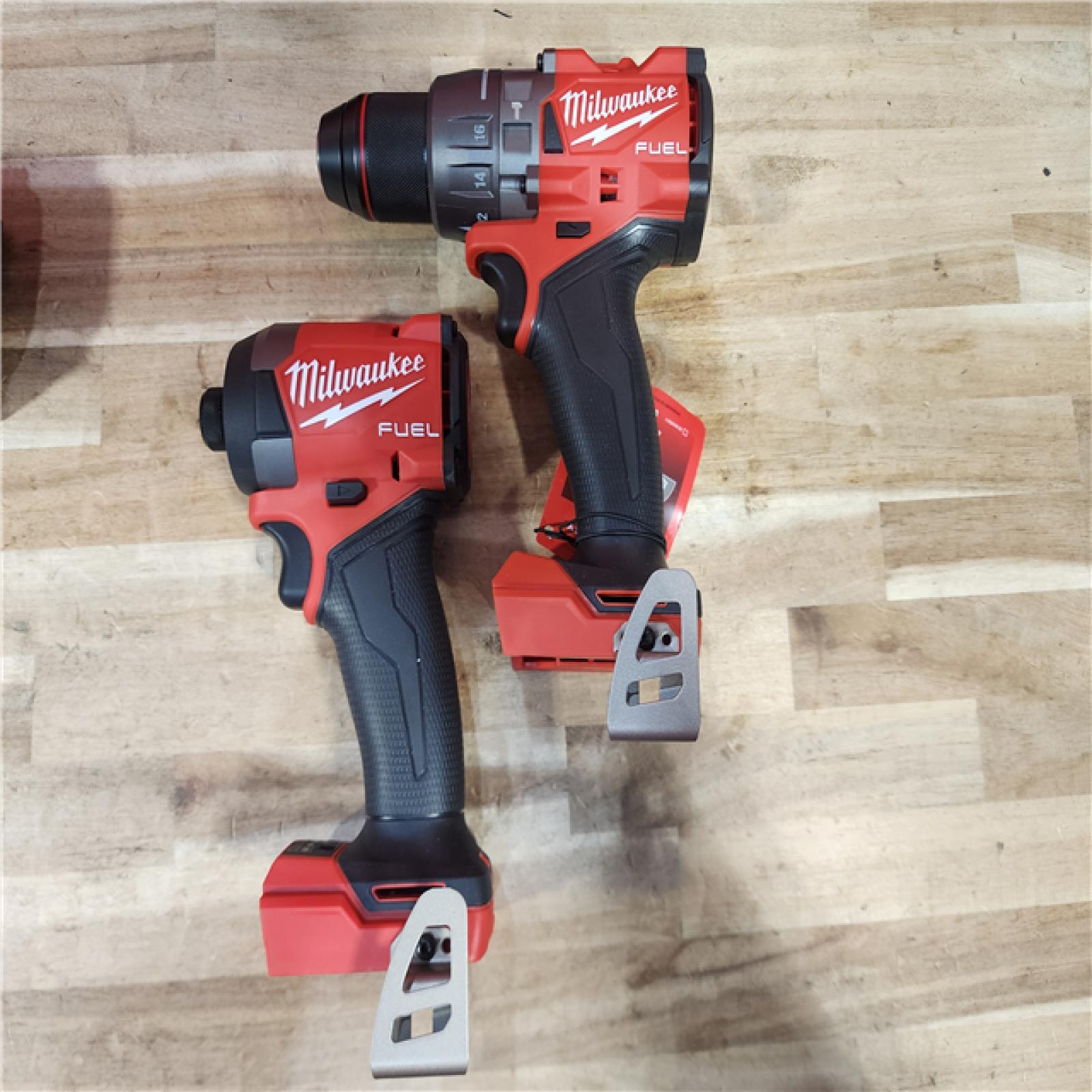 HOUSTON LOCATION - AS-IS (APPEARS LIKE NEW) Milwaukee FUEL 18V Lithium-Ion Brushless Cordless Hammer Drill and Impact Driver Combo Kit