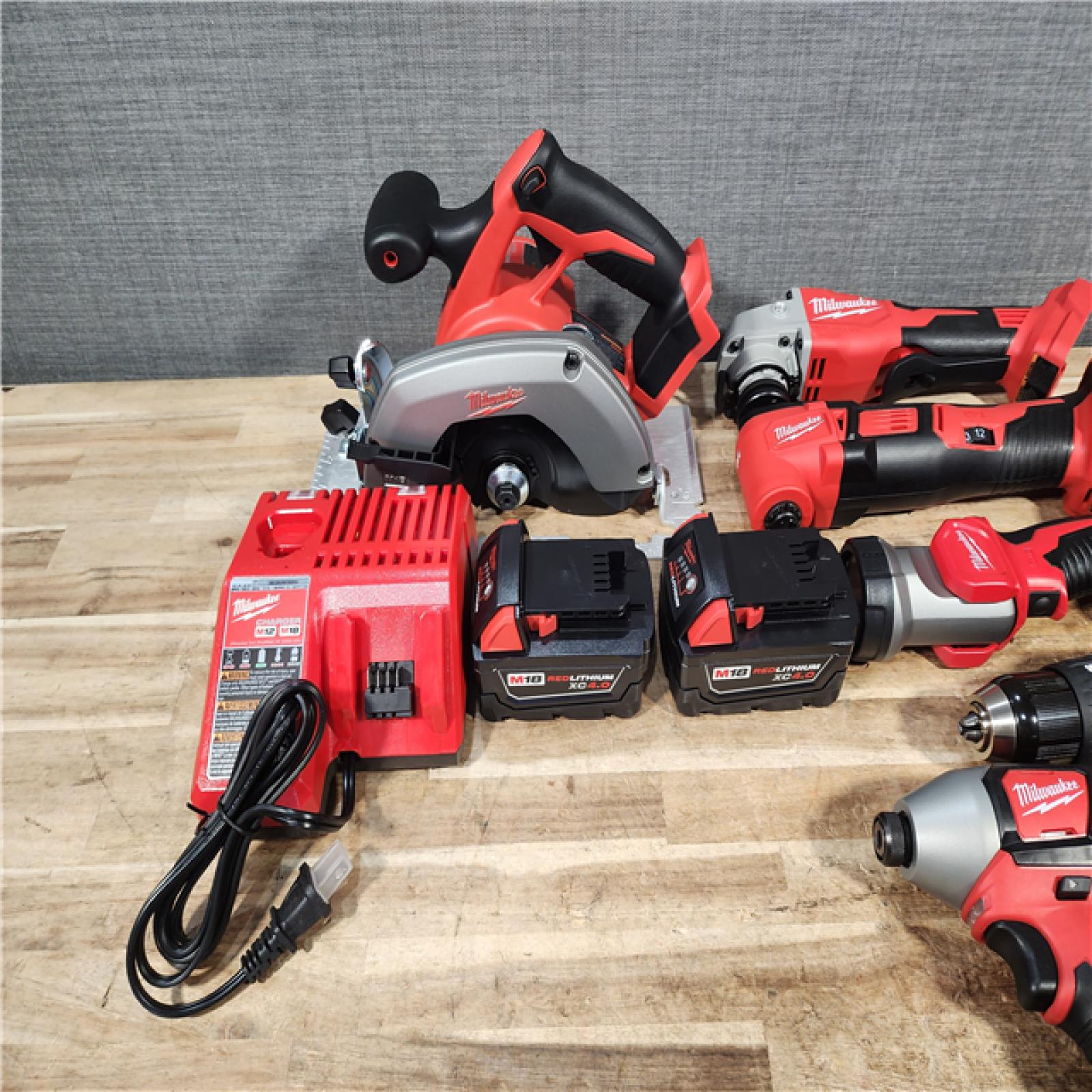 HOUSTON LOCATION - AS - IS Milwaukee 18-Volt Lithium-Ion Cordless (6-Tool) Combo Kit