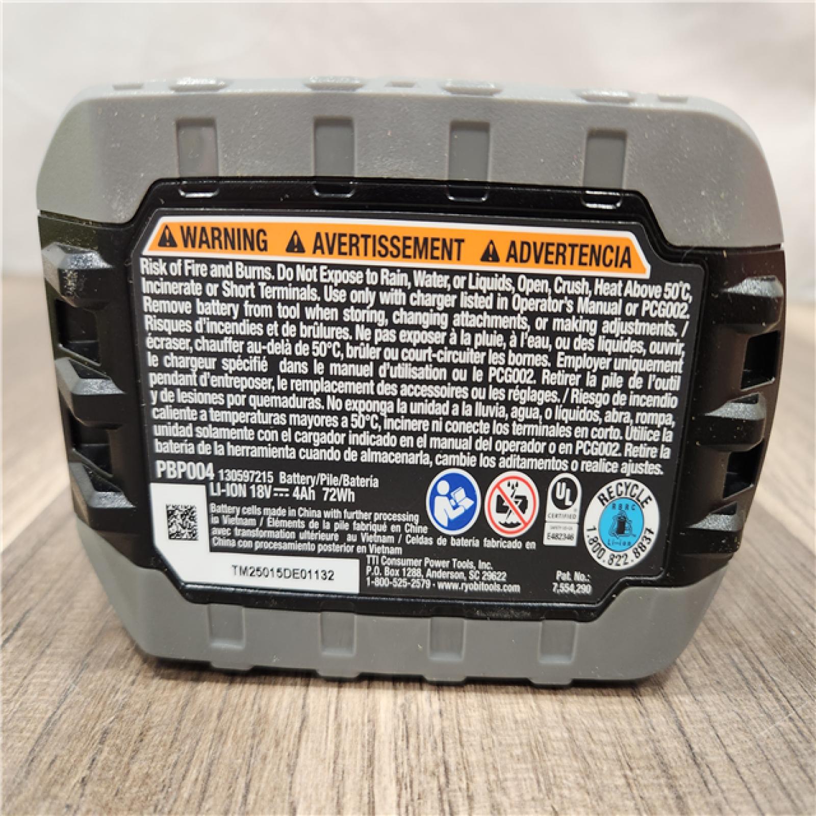AS-IS- ONE+ 18V Lithium-Ion HIGH PERFORMANCE Starter Kit with 2.0 Ah Battery  (2) 4.0 Ah Batteries  and Charger