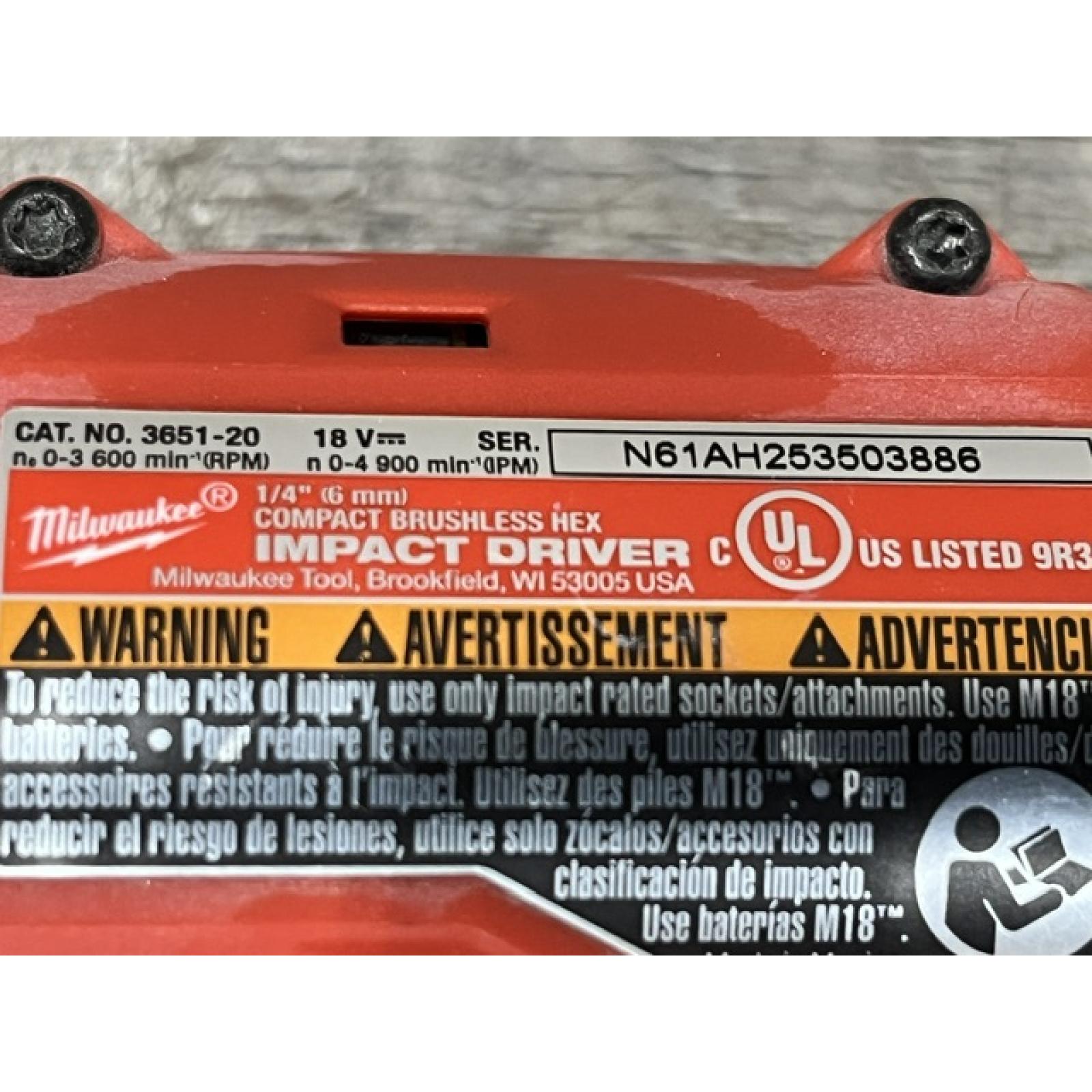 AS-IS Milwaukee 18-Volt Lithium-Ion Brushless Cordless Compact Hammer Drill/Impact Combo Kit