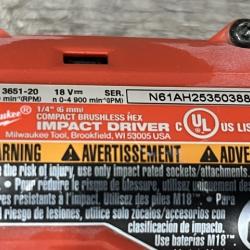 AS-IS Milwaukee 18-Volt Lithium-Ion Brushless Cordless Compact Hammer Drill/Impact Combo Kit