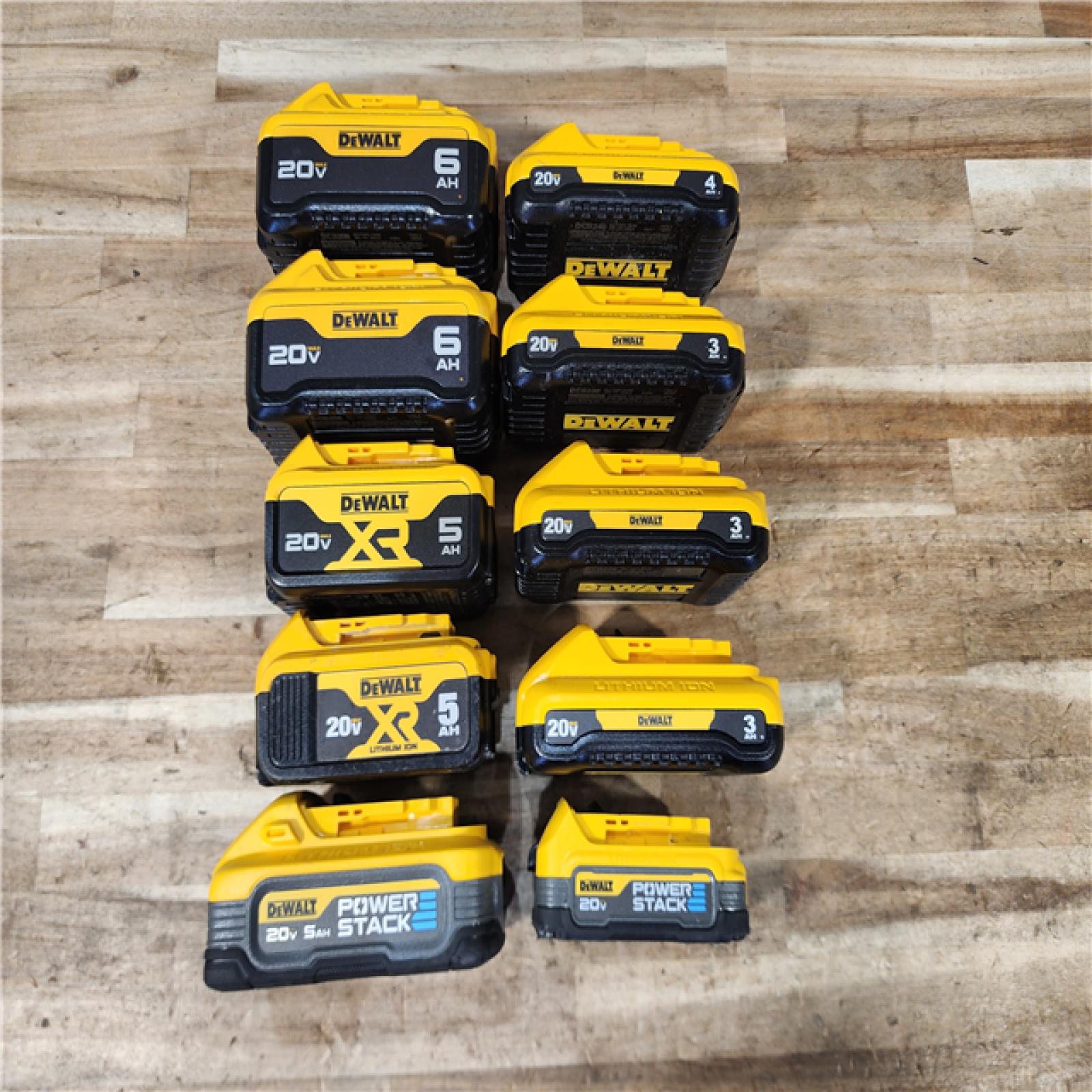 HOUSTON LOCATION - AS-IS DEWALT BATTERY PACK QTY - 10