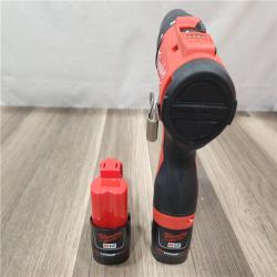 AS-IS- Milwaukee Tool M12 3/8 in. Brushless Cordless Drill/Driver Kit (Battery & Charger)