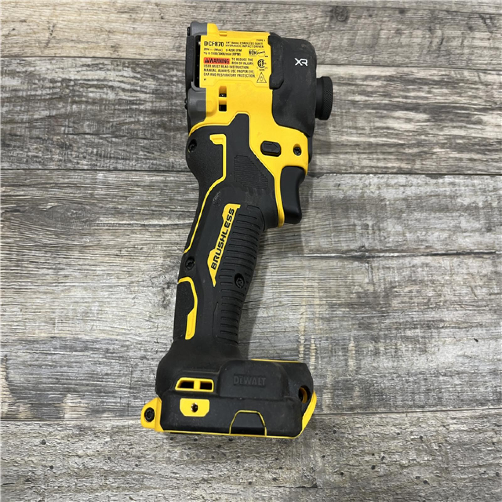 AS-IS DEWALT 20V XR Brushless Cordless 1/4 in. Quiet Hydraulic Impact Driver (Tool-Only)