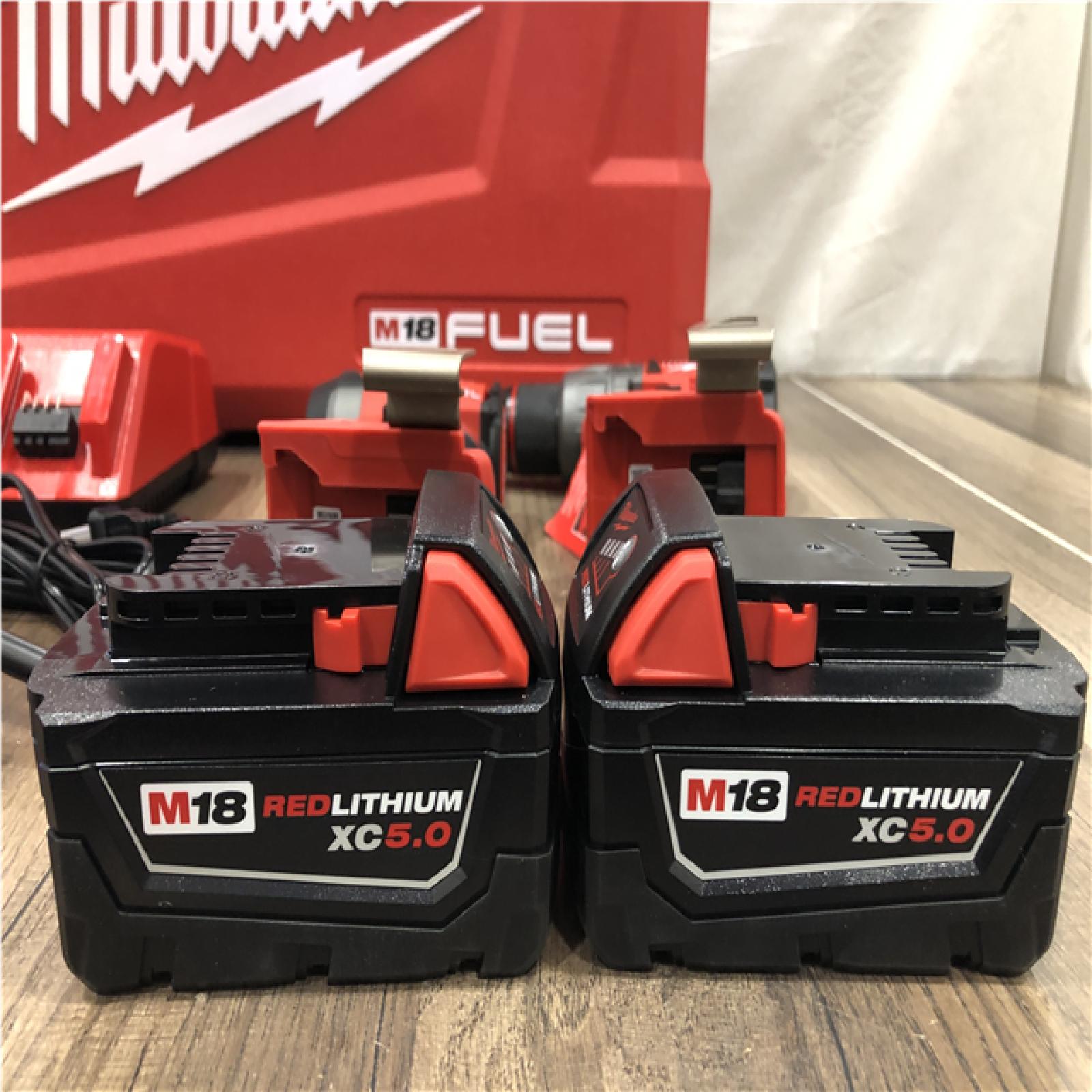 NEW - Milwaukee FUEL 18V Lithium-Ion Brushless Cordless Hammer Drill and Impact Driver Combo Kit