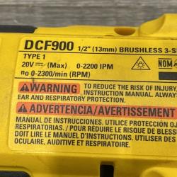 AS-IS DEWALT 20V MAX Lithium-Ion Cordless 1/2 in. Impact Wrench Kit