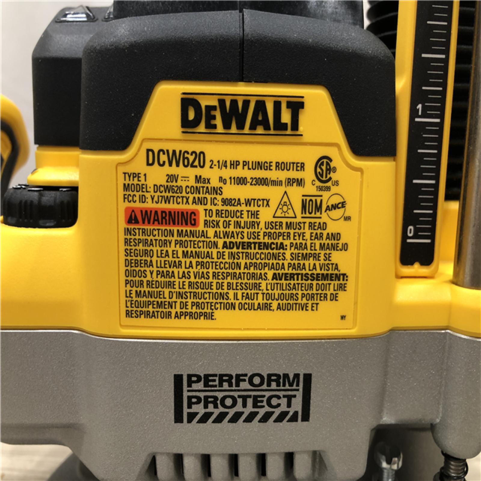AS-IS Dewalt 20V MAX XR 2-1/4 Peak HP Cordless Plunge Router (Tool Only)