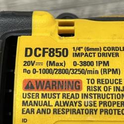 AS-IS DEWALT ATOMIC 20V MAX Cordless Brushless Compact 1/4 in. Impact Driver (Tool Only)
