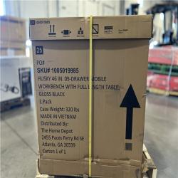 DALLAS LOCATION - AS-IS HUSKY 46IN  09 DRAWER MOBILE WORKBENCH