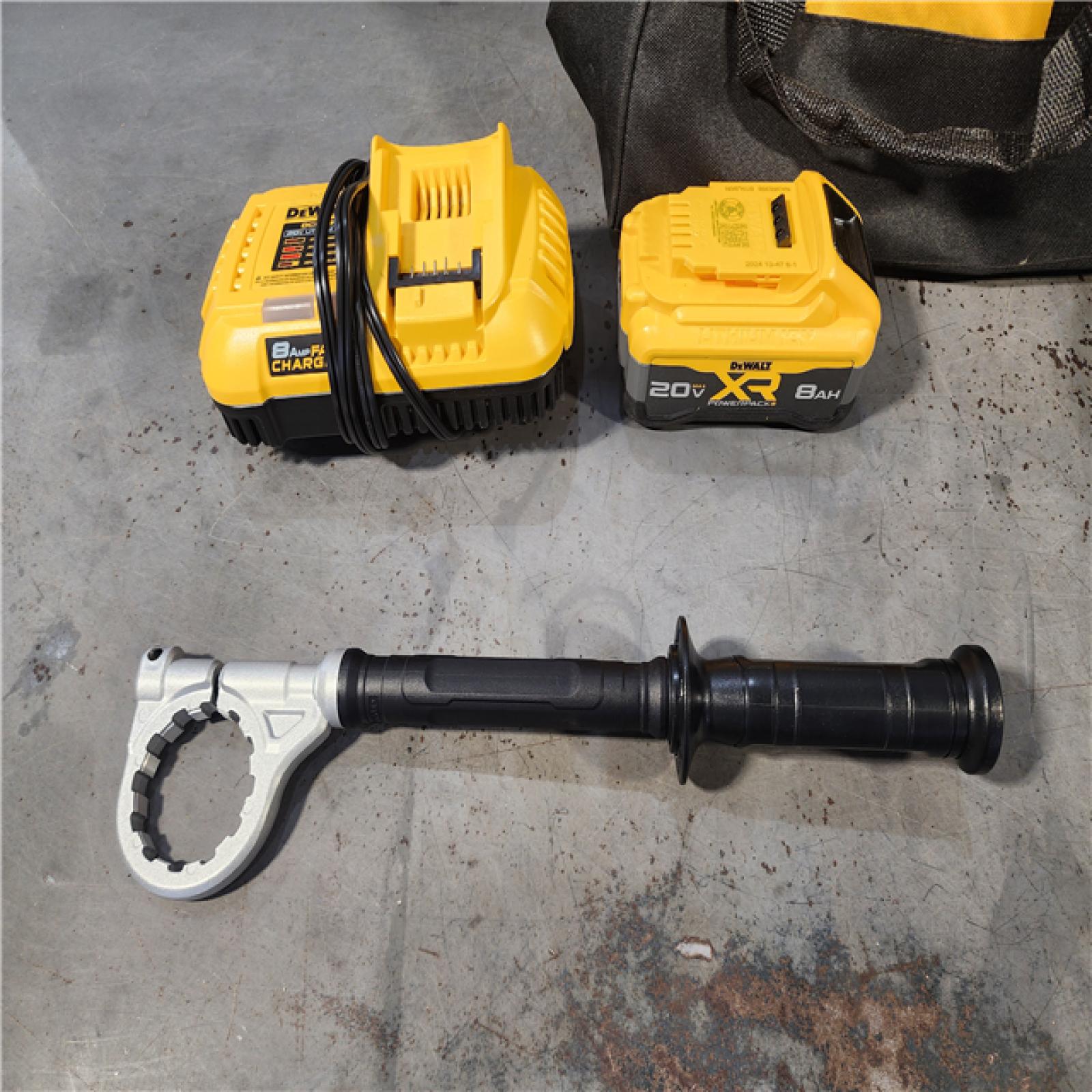 HOUSTON LOCATION - AS-IS DEWALT 20V XR Lithium-Ion Cordless Hammer Drill Kit with 8.0 Ah Battery, Charger and Kit Bag