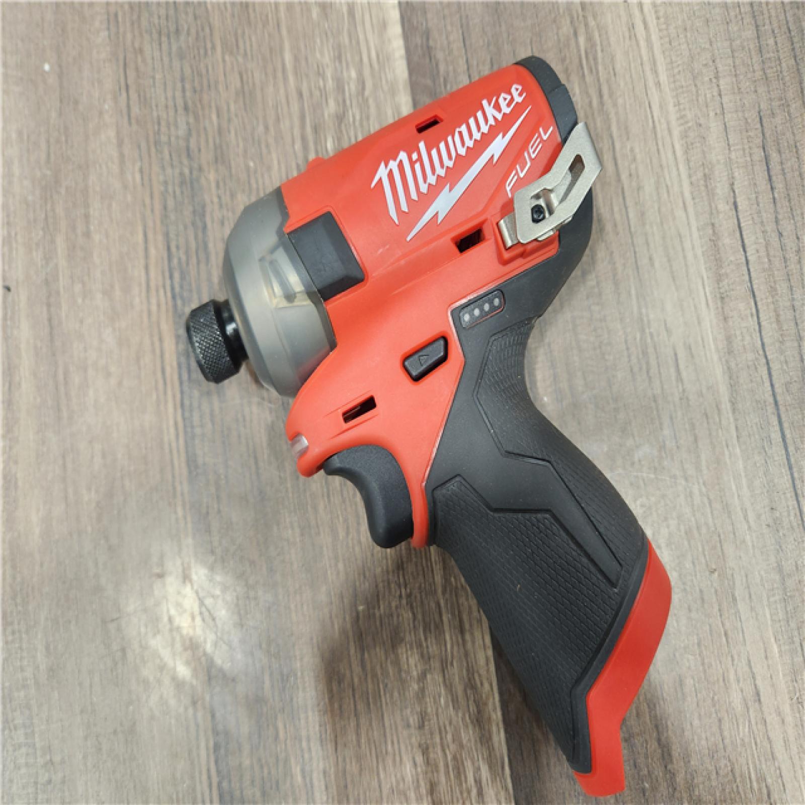 AS-IS- Milwaukee M12 FUEL SURGE 12-Volt Lithium-Ion Brushless Cordless 1/4 in. Hex Impact Driver (Tool-Only)