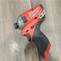 AS-IS- Milwaukee M12 FUEL SURGE 12-Volt Lithium-Ion Brushless Cordless 1/4 in. Hex Impact Driver (Tool-Only)
