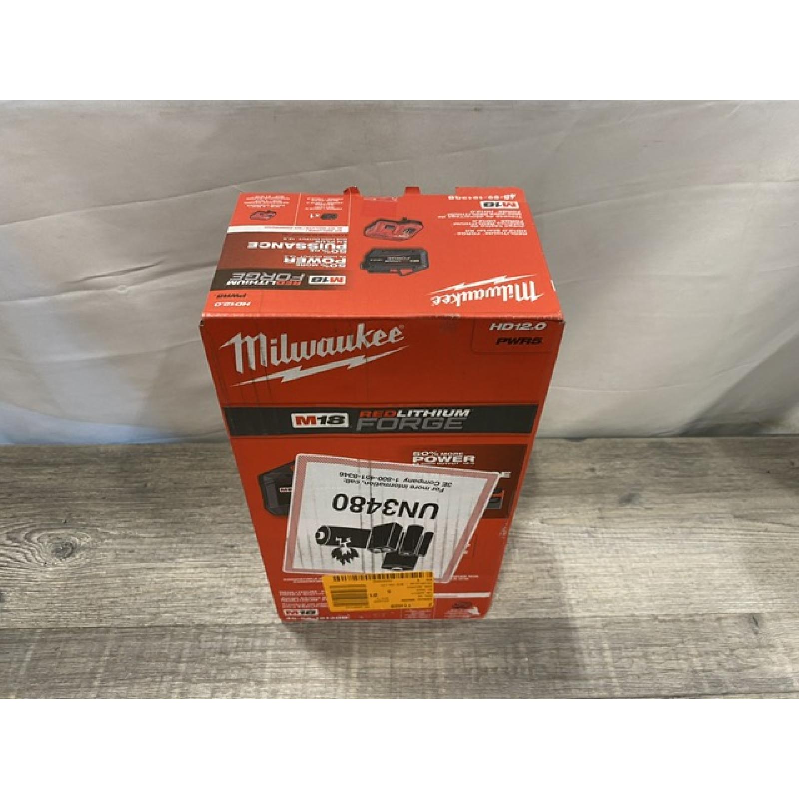 NEW - Milwaukee 18-Volt Lithium-Ion REDLITHIUM FORGE Starter Kit with 12. 0Ah Battery and Charger
