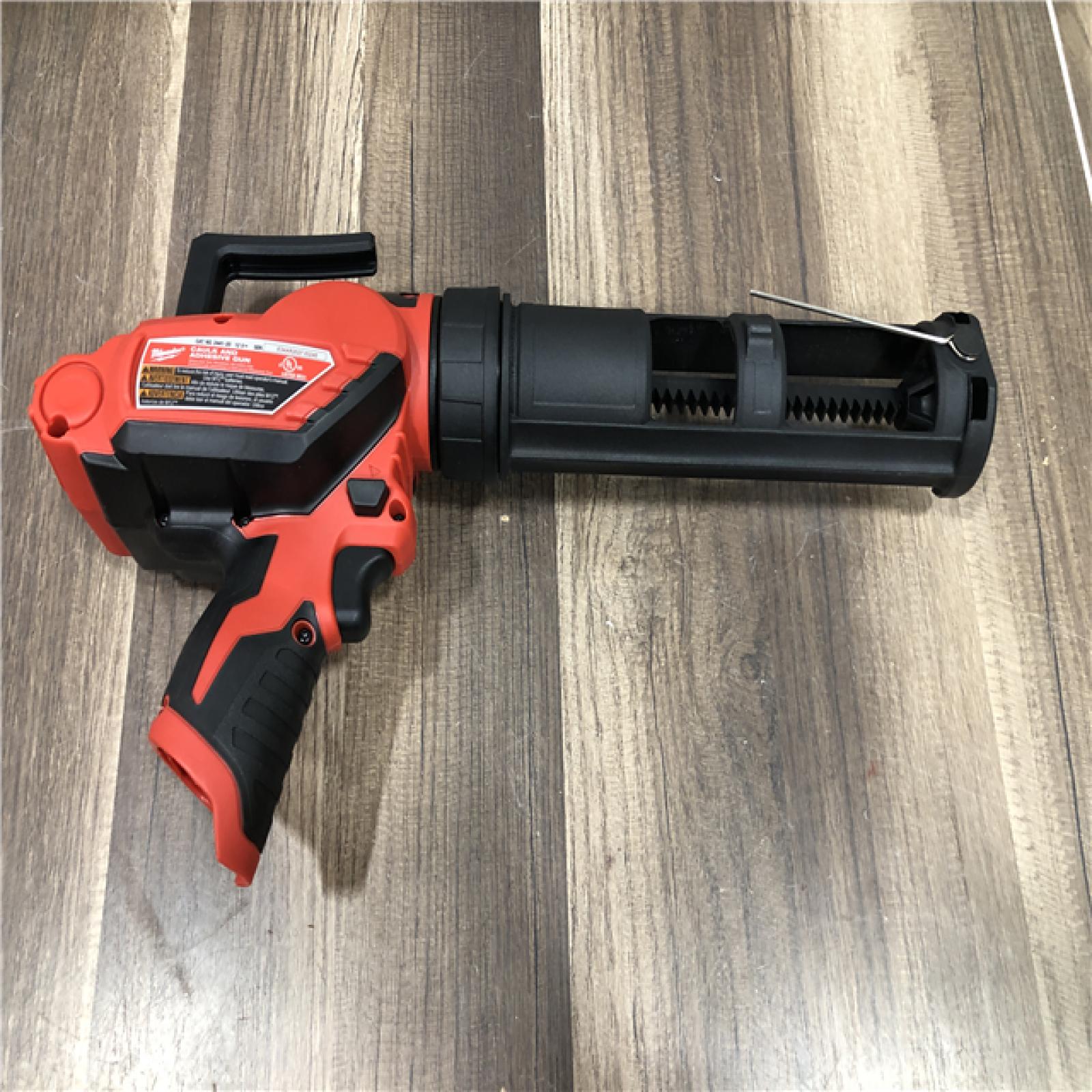 AS-IS Milwaukee 12V Lithium-Ion Cordless 10 oz. Adhesive and Caulk Gun (Tool-Only)