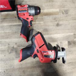HOUSTON LOCATION - AS-IS (APPEARS LIKE NEW) MILWAUKEE 2 TOOL COMBO KIT W/ (2) BATTERY & CHARGER