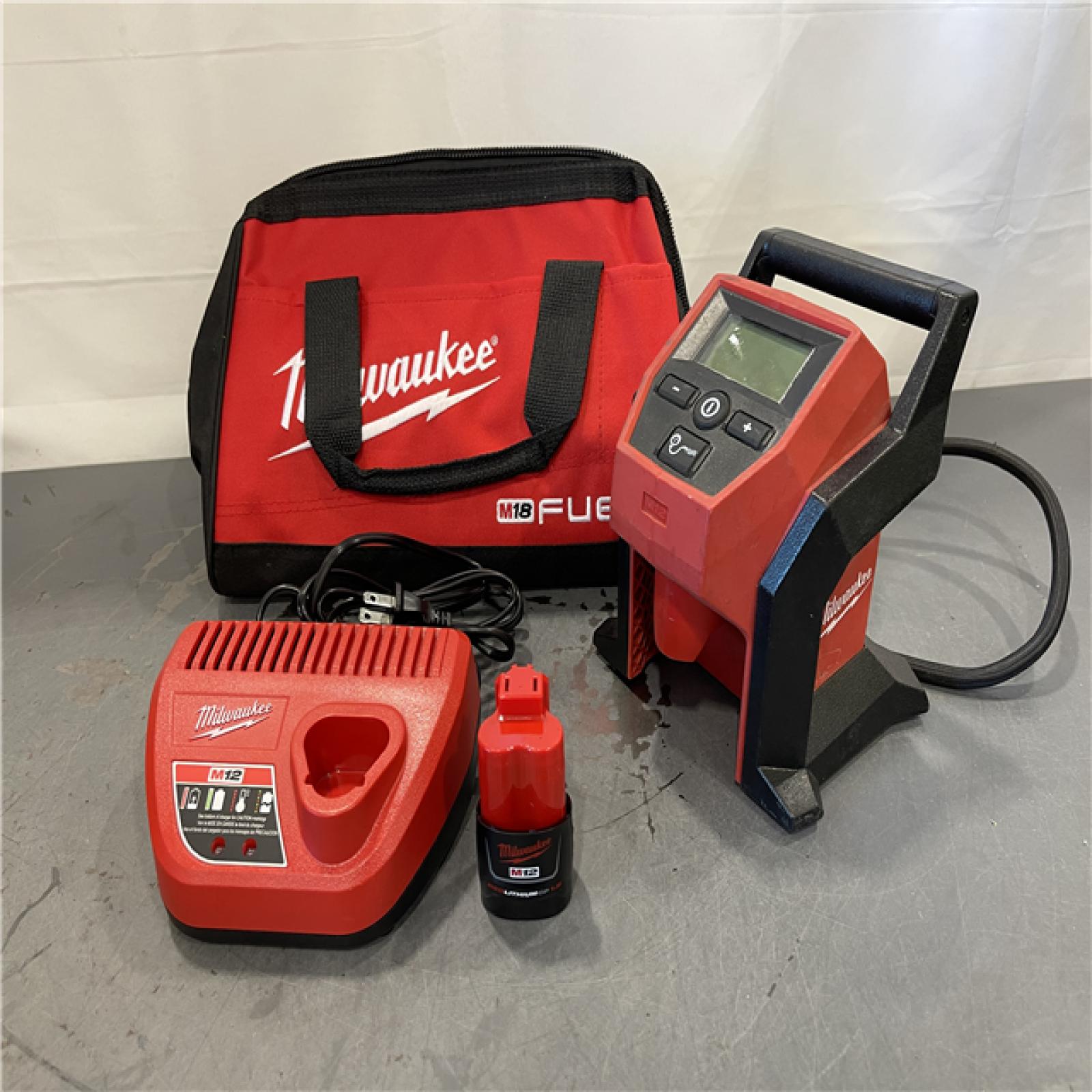 AS-IS - Milwaukee M12 12-Volt Lithium-Ion Cordless Electric Portable Inflator Kit