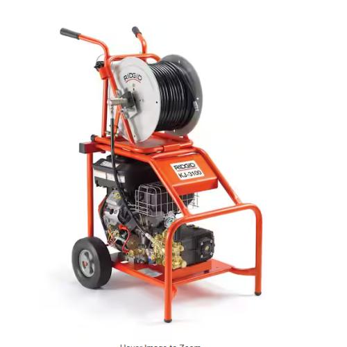 DALLAS LOCATION -  RIDGID KJ-3100 3000 PSI 5.5 GPM Portable Water Jetter for 2 in. to 10 in. Drain Lines with Removeable Nylon Braid Hose/Reel