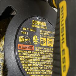 AS-IS DEWALT 20V MAX 15-Degree Electric Cordless Roofing Nailer (Tool Only)