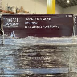 DALLAS LOCATION - Home Decorators Collection Chamblee Tuck Walnut 12 mm T x 8.03 in. W Waterproof Laminate Wood Flooring (15.9 sqft/case) PALLET-(30 CASES)