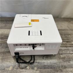 AS-IS Optoma UHZ50 Smart True 4K UHD Laser Projector 3000 Lum - 46Hrs - Dead Pixel