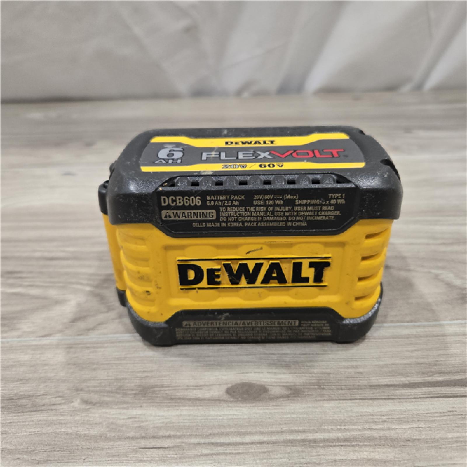 AS-IS Dewalt 60V FLEXVOLT Max 6.0Ah Battery