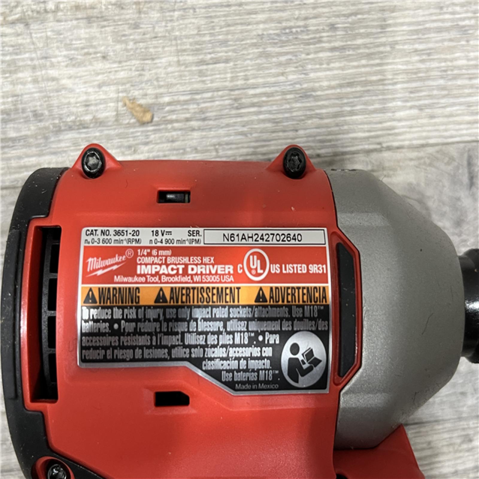 AS-IS Milwaukee 18-Volt Lithium-Ion Brushless Cordless Compact Hammer Drill/Impact Combo Kit
