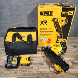 HOUSTON LOCATION - AS-IS (APPEARS LIKE NEW) DeWalt 20-Volt 30° Cordless Framing Nailer Kit with 5.0 Ah Lithium-Ion Battery and Charger